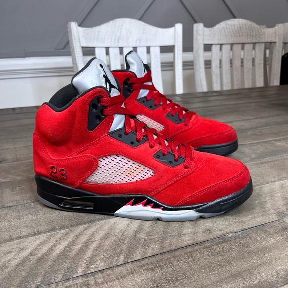 Nike Air Jordan 5 Raging Bull Sneakers Sz 10 - Picture 2 of 5